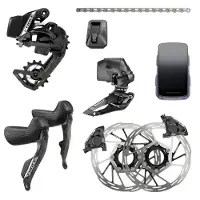 Sram Groupe De Composants De Vélo Force E-tap Axs E1 2x Hidro Flat Mount Cl