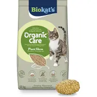 Biokat's 30l (env.12kg) Organic Care Litière pour chats en fibres végétales