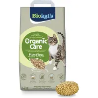 Biokat's 8l (env.3,2kg) Organic Care Litière pour chats en fibres végétales