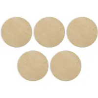 AlgoLaser Vierges à Graver Round Bamboo Coaster 5 Pcs