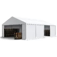 Sonstiges TOOLPORT Tente de stockage 5x8 m abri bâche PVC 700 N imperméable blanc