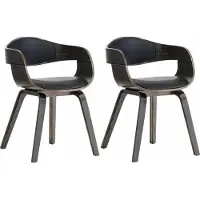 CLP lot de 2 chaises Kingston en similicuir