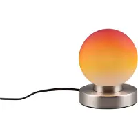TRIO Lampe de table PRINZ II argent et multicolore, 1xE14x40W, verre, dimensions : 15x12x12 cm, IP20, RL