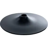 CLP Plaque de sol ronde, disponible en 4 tailles, noire, taille 45 cm