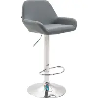 CLP Tabouret de bar Braga similicuir chromé