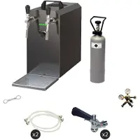 Ich-zapfe Tireuse à Bière STREAM 50 Kit Complet - Refroidisseur 2 Canaux 55 L/H pour KeyKeg