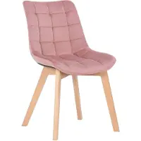 CLP Chaise de salle à manger Passaic velours