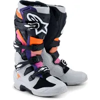 Alpinestars Bottes Tech 7 Black Lght Gry Orng Fl Magenta