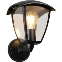 TRIO Applique murale noire Venta moderne vers le haut