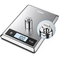 Renpho Balance de cuisine numérique CALIBRA 1 Acier inoxydable 5kg Écran LCD Bluetooth