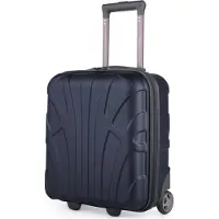 Suitline - Bagage à main 45x36x20 cm petite valise EasyJet Underseat Trolley 2 roues valise cabine 45cm Cabin Bag max 30L franchise avion sous siège ,bleu foncé