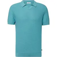 s.Oliver Polo en maille pour homme , bleu-vert, coupe classique