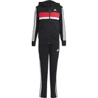 Adidas Seasonal Essentials Tiberio 3 Stripes French Terry Tracksuit Noir 9-10 Years Garçon