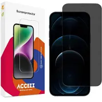 Accezz Protection d'écran en verre trempé Privacy Apple iPhone 12 Pro Max