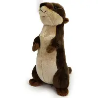 Anima Loutre en peluche, debout, peluche marine, animal en tissu, loutre réaliste, 27 cm