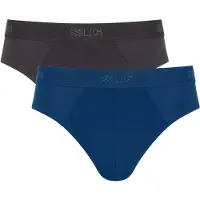 Sloggi Slip bleu foncé / noir