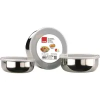 Ibili Ensemble de 3 plats à four -Kitchen Aids, en acier inoxydable, argentés