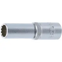 Bgs Douille longue 12 pans carr? 12.5 mm 1/2" taille 13 mm