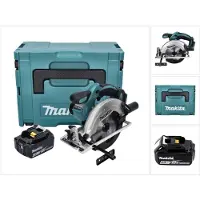 Makita DSS 611 M1J Scie circulaire 18 V 165 mm + 1x batterie 4,0 Ah + Makpac - sans chargeur