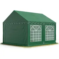 TOOLPORT 3x4 m Tente de réception / Barnum vert foncé toile de haute qualité PVC 700 N