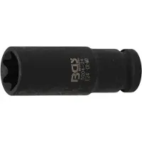Bgs Douille ? choc longue profil E torx lock carr? 12.5 mm 1/2" taille E 24 mm