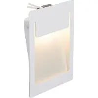 SLV Downunder Pur Applique murale encastrée carrée 12x15,5 cm blanc LED blanc chaud