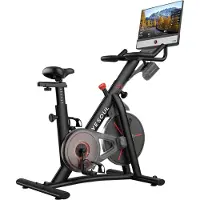 Yesoul G1M Plus – vélo d’appartement connecté, résistance magnétique silencieuse, assise confortable, écran 21,5" FHD