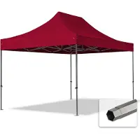 TOOLPORT 3x4,5 m Tonnelle pliante Acier, PES 750, rouge