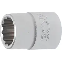 Bgs 7424 Douille, 20 (3/4), 12 pans, 24 mm