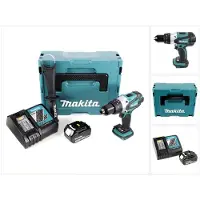 Makita Perceuse-visseuse sans fil 18V 91 Nm DDF 458 RF1J en Makpac avec 1x batterie 3,0 Ah et chargeur