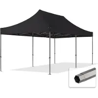 TOOLPORT 3x6 m Tonnelle pliante Acier, PES 750, noir