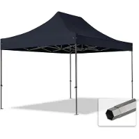 TOOLPORT 3x4,5 m Tonnelle pliante Acier, PES 750, noir