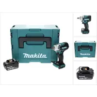 Makita DTW 300 G1J Visseuse à chocs sans fil 18 V 330 Nm 1/2" Brushless + 1x Batterie 6,0 Ah + Makpac - sans chargeur