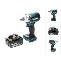 Makita DTW 300 G1 Visseuse à chocs sans fil 18 V 330 Nm 1/2" brushless + 1x Batterie 6,0 Ah - sans chargeur