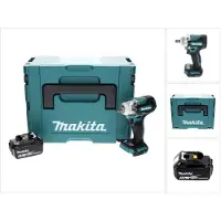 Makita DTW 300 T1J Visseuse à chocs sans fil 18 V 330 Nm 1/2" Brushless + 1x Batterie 5.0 Ah + Coffret Makpac - sans chargeur