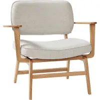 Hubsch Chaise longue - naturel / gris