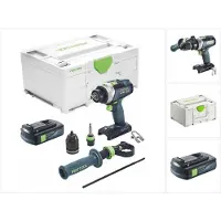Festool TPC 18/4 I-Basic Perceuse-visseuse à percussion sans fil 18 V 75 Nm Brushless + 1x batterie 3,0 Ah + Systainer - sans chargeur