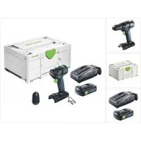 Festool TXS 18-Basic Perceuse-visseuse sans fil 18 V 40 Nm Brushless + 1x batterie 3,0 Ah + chargeur + Systainer