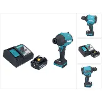 Makita DAS180RT1 Souffleur à poussière sans fil 18V Brushless + 1x Batterie 5,0Ah + Chargeur