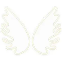 Forever Light Light Néon PLEXI LED WINGS blanc Veilleuses FPNE09X