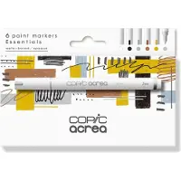 Copic Acrea Paint Marker Lot de 6 Essential Colours