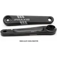 Praxis E-race Alloy Etor Spline Crank Argenté 175 mm