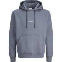 Jack & Jones Sweat-shirt 'JJESOHO' gris basalte / blanc