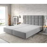 DELIFE Cadre-de-sommier Dream-Fine 180x200 MicrofibreGris
