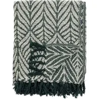 Creative Collection Decke Ugento 160 x 130 cm, Grün/Weiss