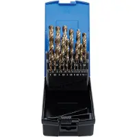 Bgs Boite de forets hélicoïdaux HSS-G M35 acier de cobalt 1 - 13 mm 25 pièces (1 mm - 13 mm)