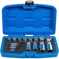 Bgs 8378 Kit d'extraction pour vis, écrous et goujons, 17 pièces
