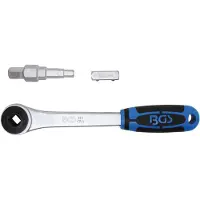 Bgs Cliquet traversant avec adaptateur à étages 12,5 mm 1/2"