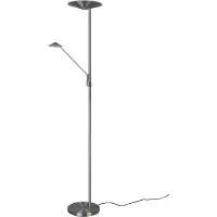 TRIO Lampe sur pied LED BRANTFORD argentée par 425610207