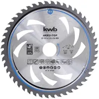 Kwb 587856 Lame de scie circulaire au carbure 210 x 30 x 1.3 mm Nombre de dents : 48 1 pce